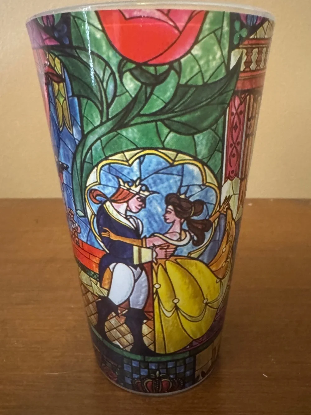 Disney Beauty and the Beast drinking glass